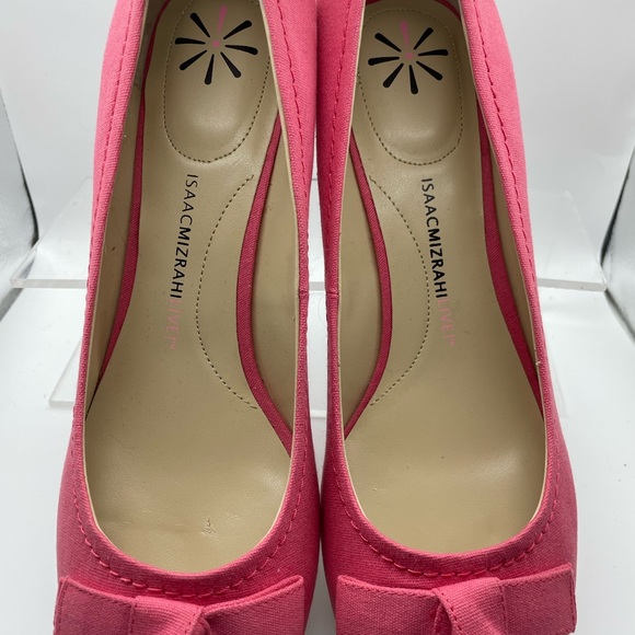 ISSAAC MIZRAHI pink wedge shoes 10w - Picture 3 of 16